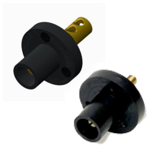 CLM Mini Series 15 Panel Mount Receptacles, Male